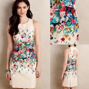 Maeve Anthropologie Floral spring dress size 2